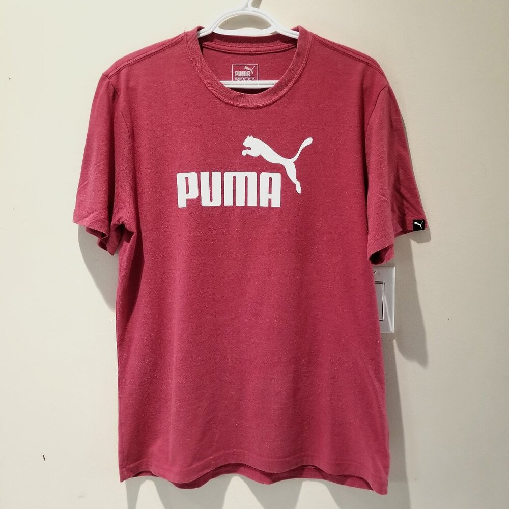 Men's Puma Red Short Sleeve T-Shirt Size Large